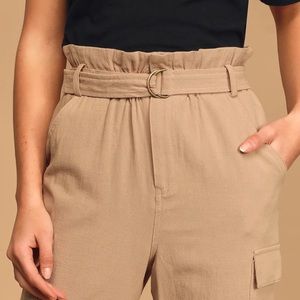 NWOT Beige/khaki chic work pants (minkpink)